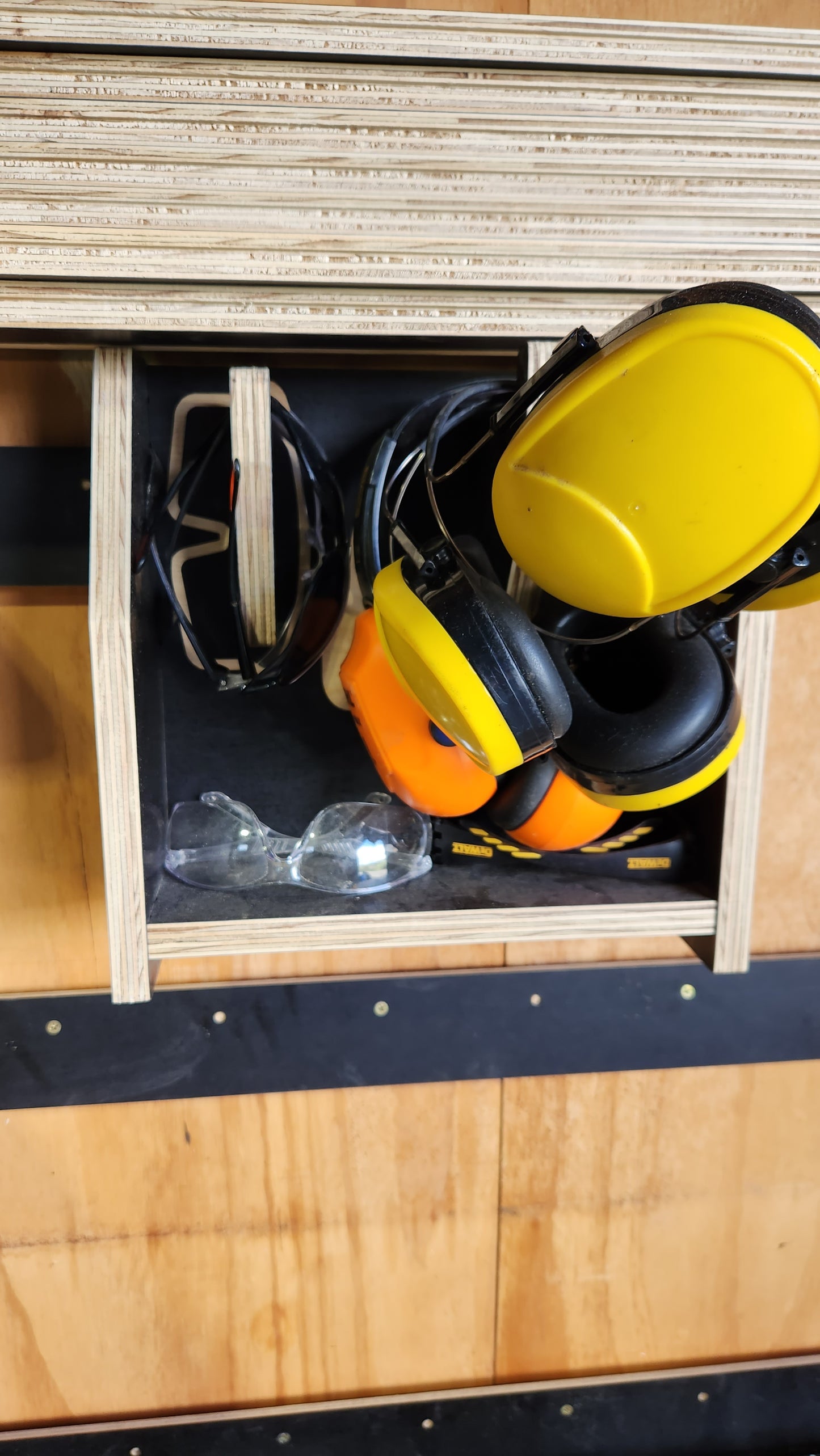 ear muffs and glasses