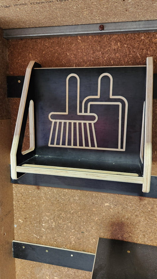 dustpan and brush