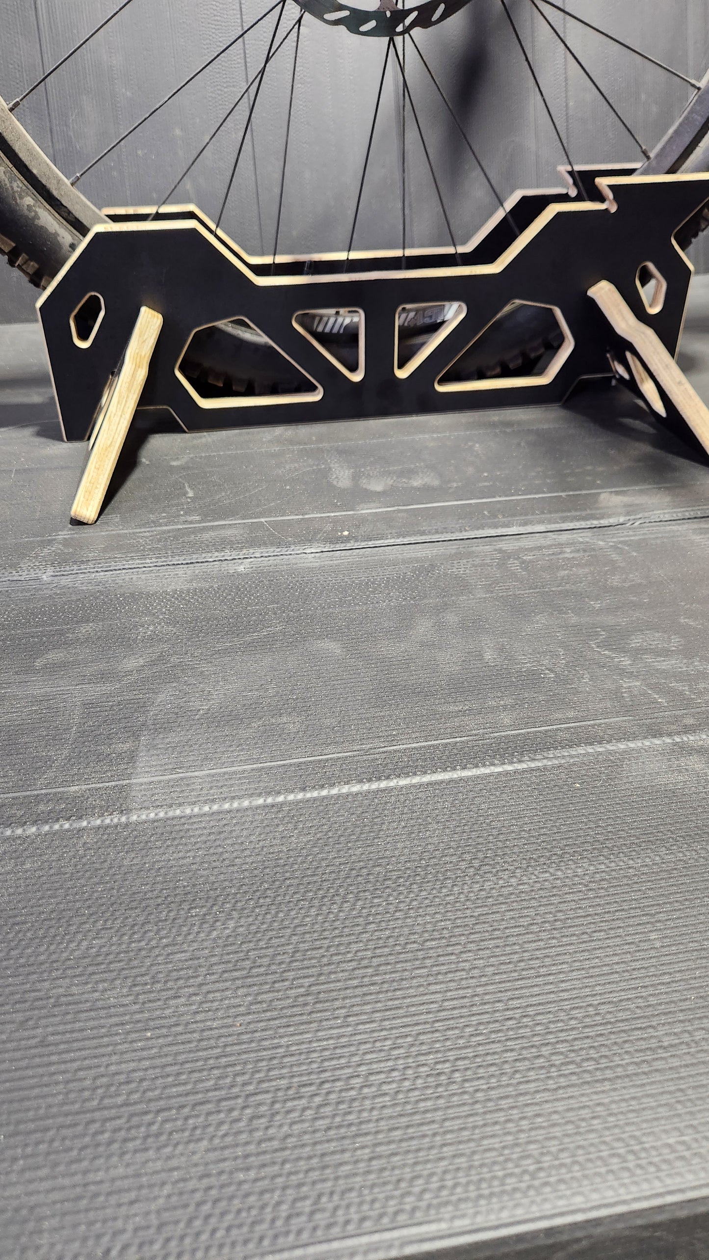 Digital Plans - Mountain Bike Wheel Cradle - for CNC router