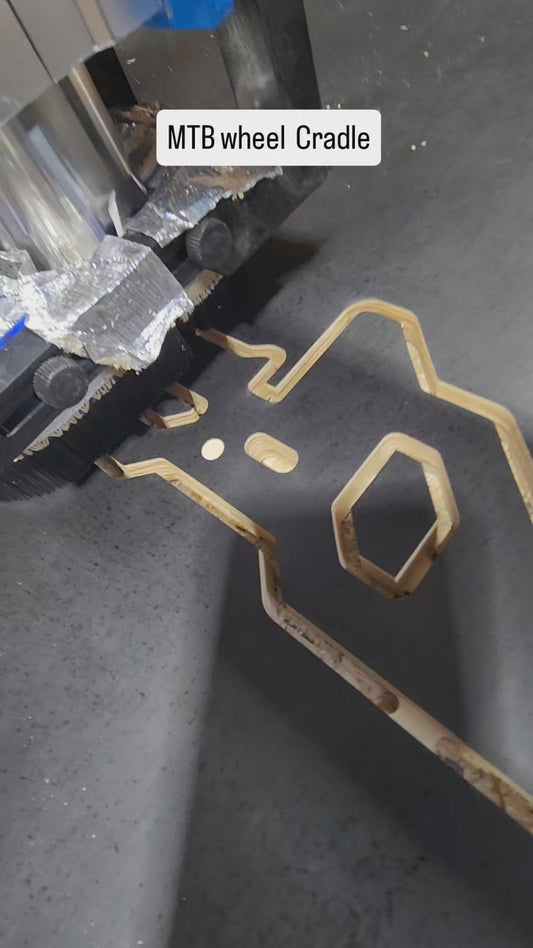 Digital Plans - Mountain Bike Wheel Cradle - for CNC router