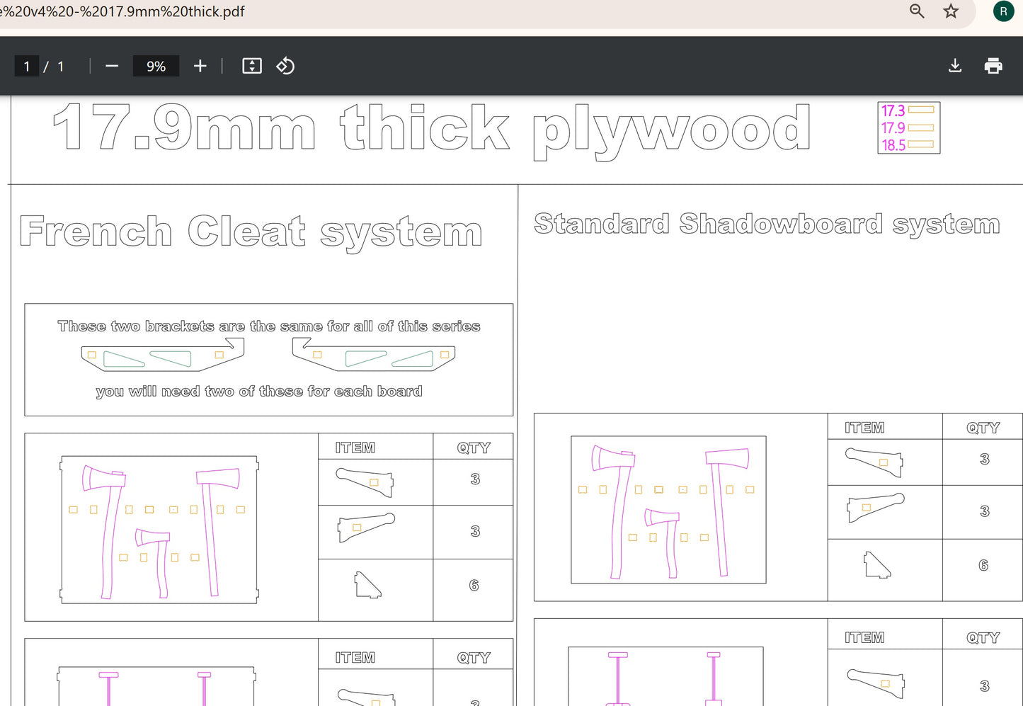 Digital plans - CNC router - 5 different Garden tool storage systems